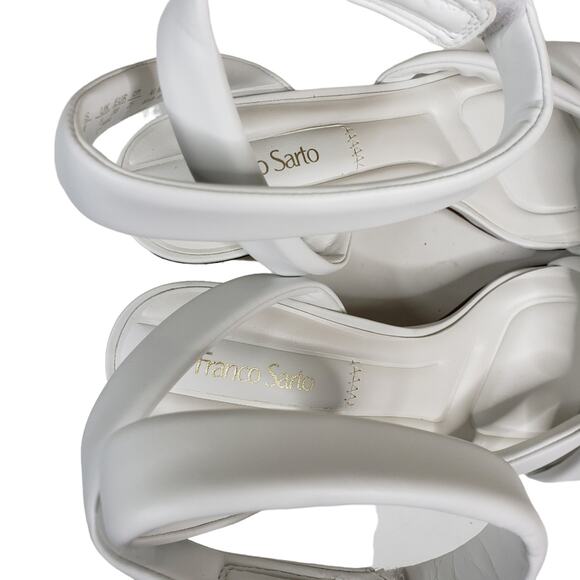 Franco Sarto Womens 8 Oma Ankle Strap Sandal in White NEW - Picture 8 of 11